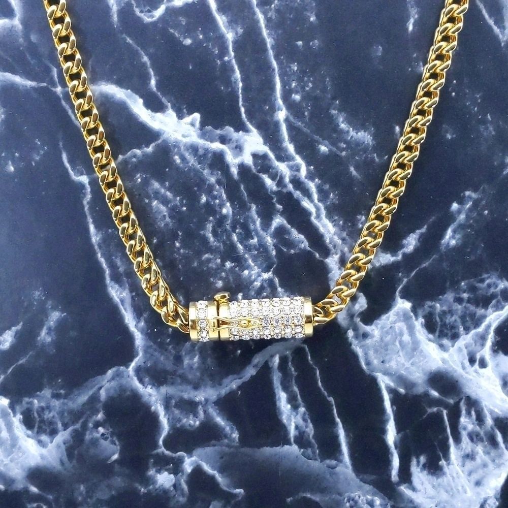 23" x 5mm 14K Gold Finish Franco Chain